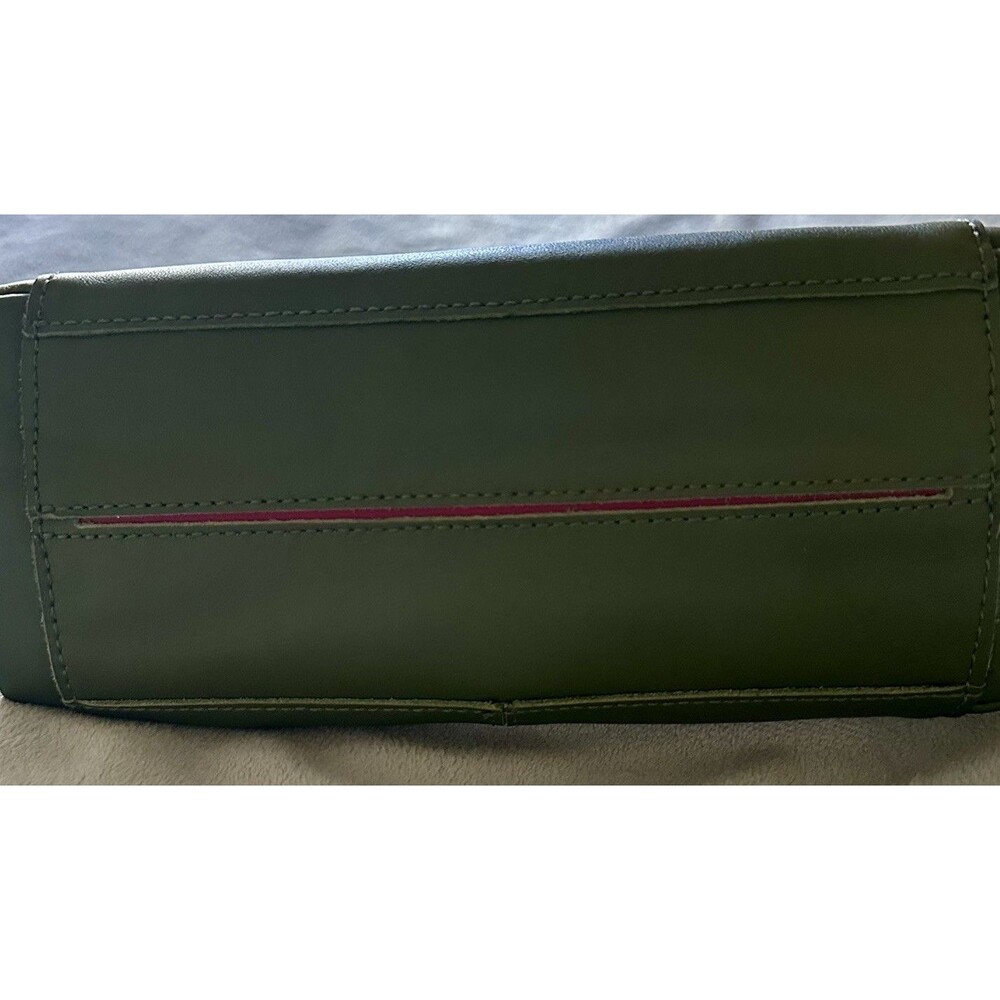 Hammitt Bryant Olive Leather Shoulder Bag Thick Shoulder Strap Silver Rivets - Picture 6 of 12